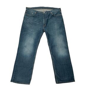 Levi's 559 Jeans Mens 44x31 Blue Stretch Straight Leg Dark Wash American Denim